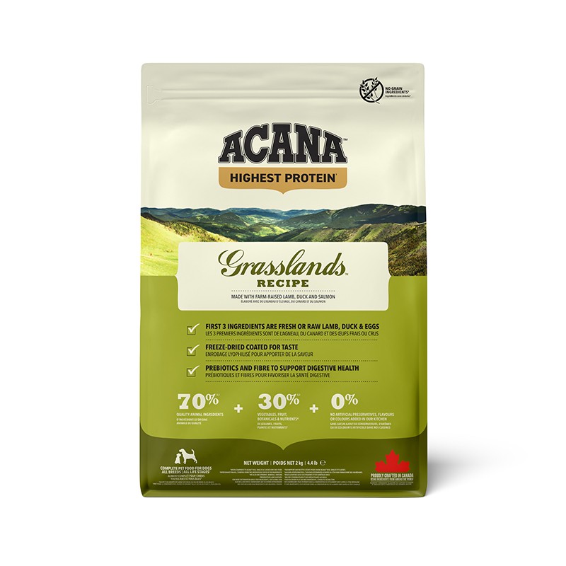 Acana Highest Protein Grasslands Dog Recipe | 2kg
