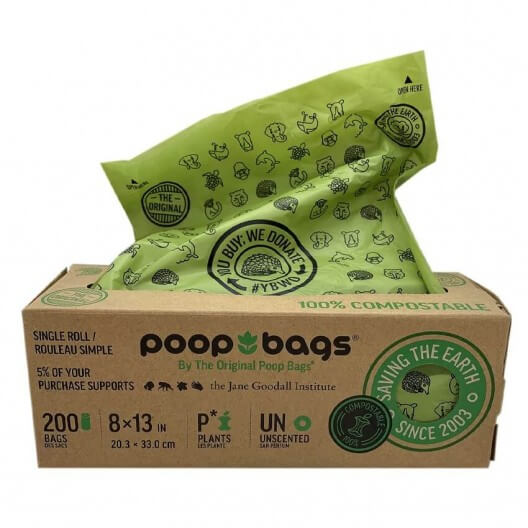 The Original Poop Bags - Compostable Single Bulk Roll 1x200